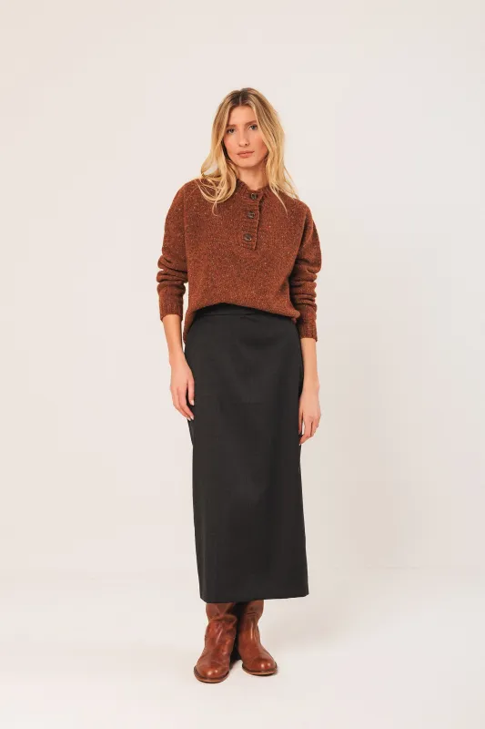 Midi Pencil Skirt Black sold by Ivalo.com