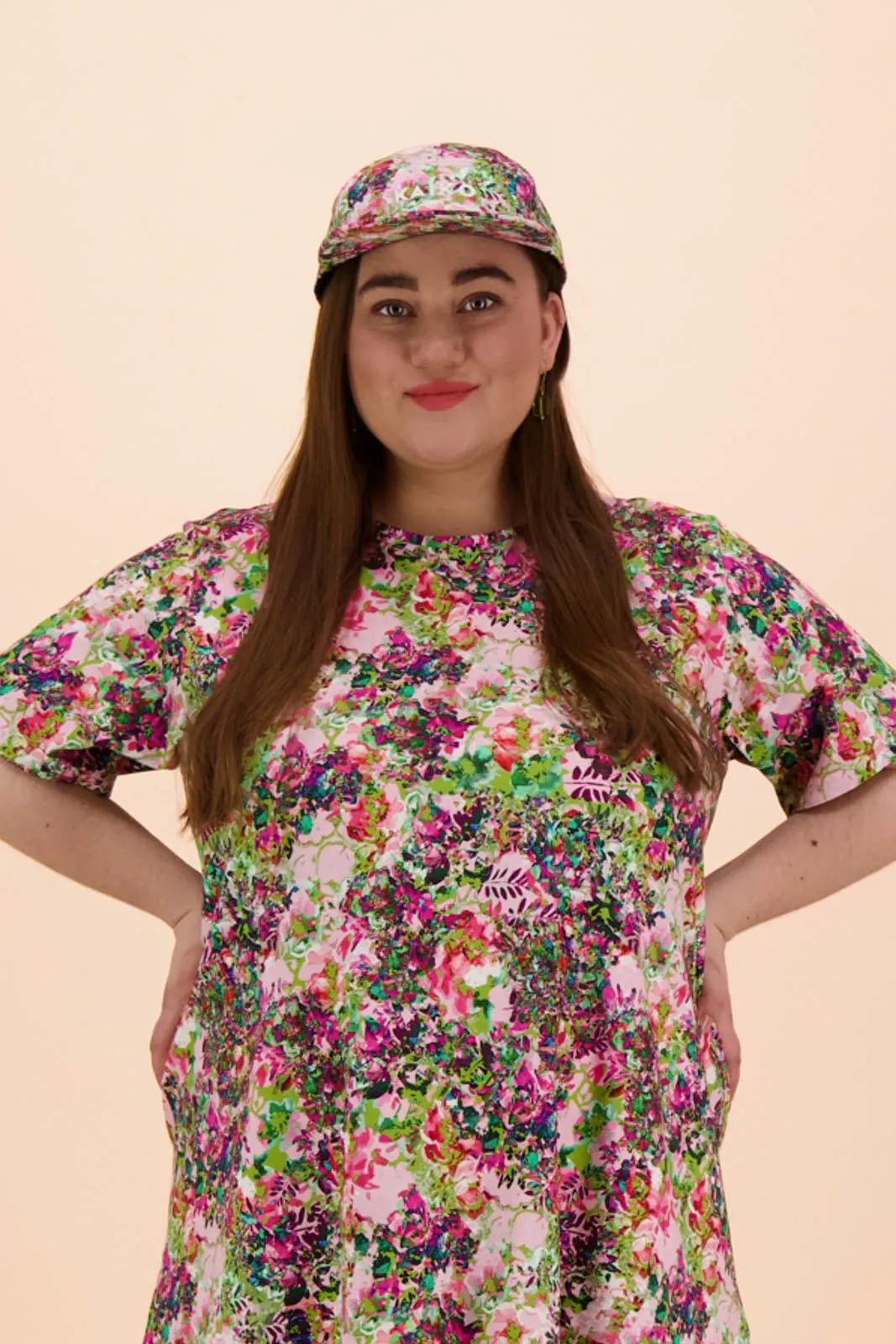 Ruffle T-Shirt Dress Blooming Forest Bright sold by Ivalo.com product image thumbnail 5