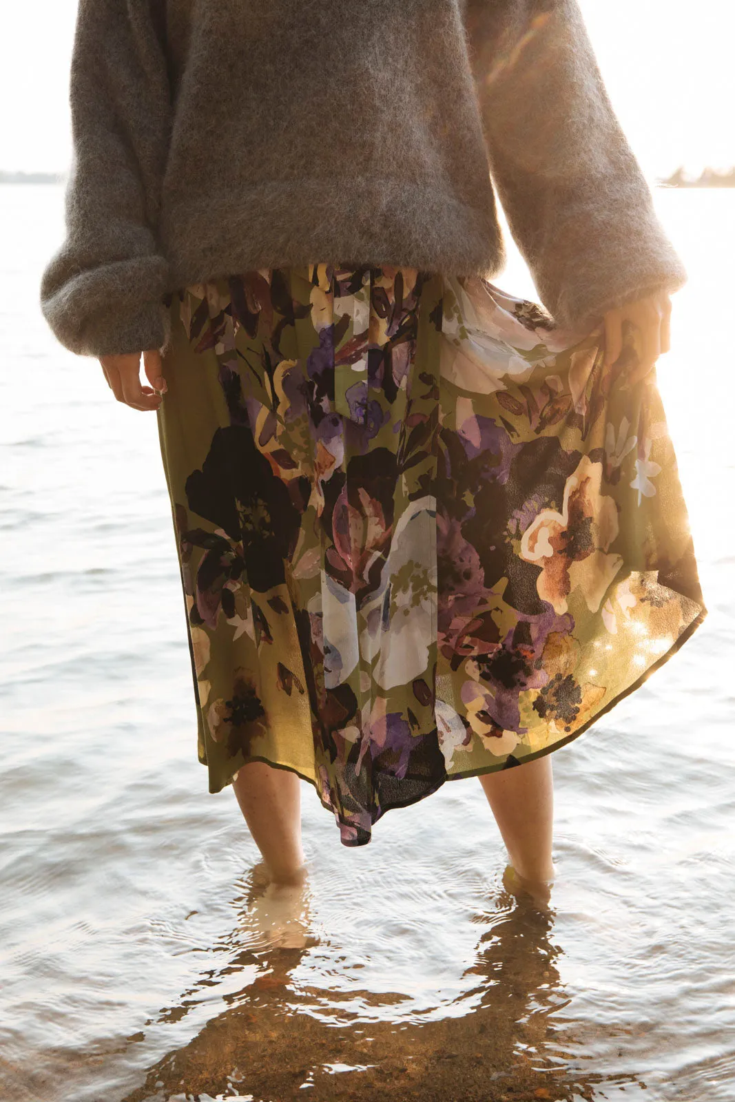 Wrap Midi Dress Olive Anemone sold by Ivalo.com product image thumbnail 4