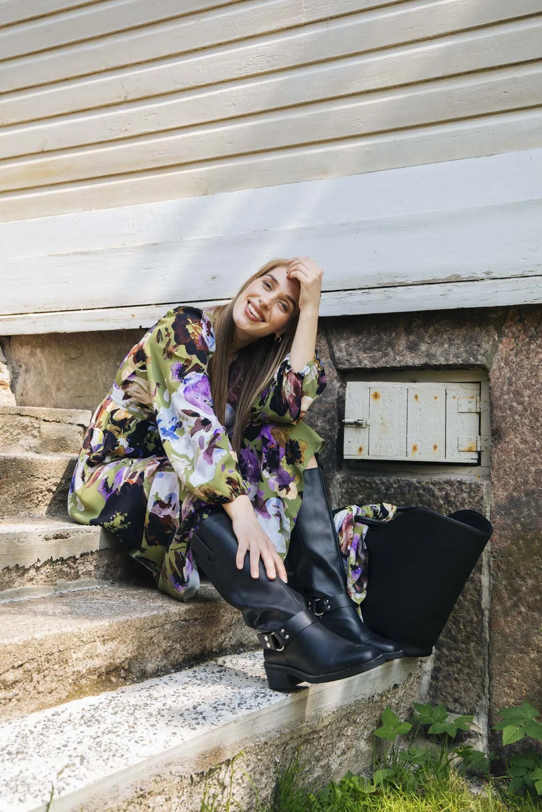 Wrap Midi Dress Olive Anemone sold by Ivalo.com product image thumbnail 2