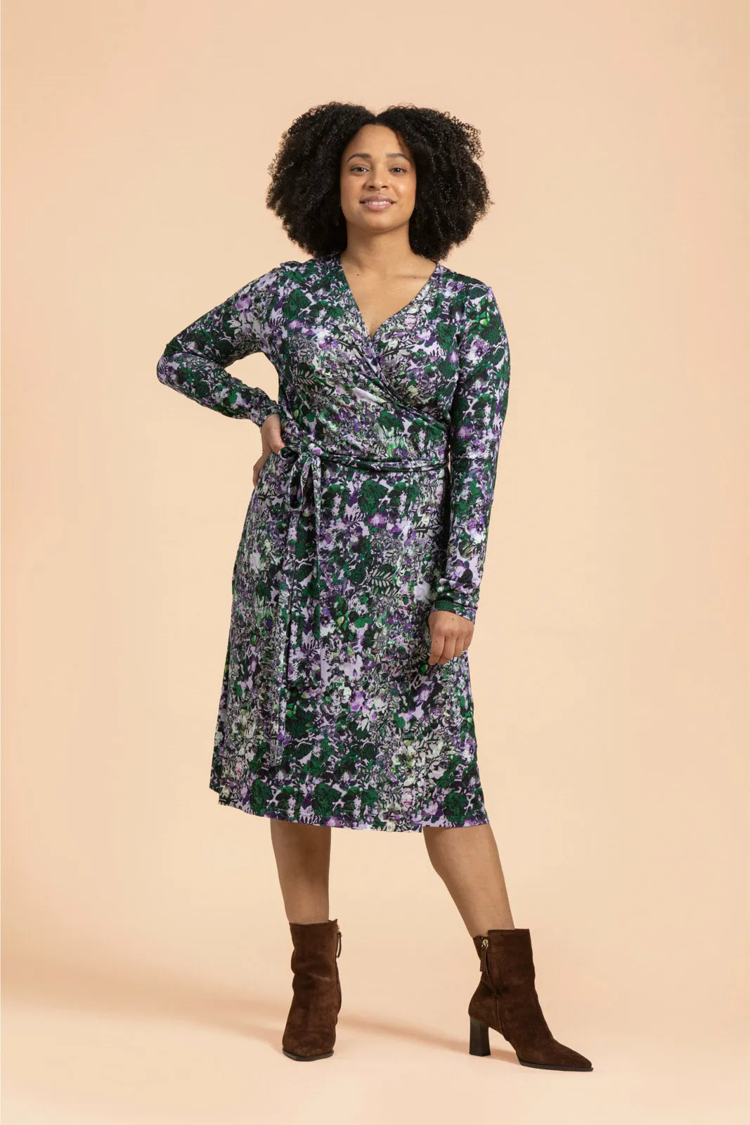 Soft Wrap Dress Blooming Forest Lilac sold by Ivalo.com product image thumbnail 3