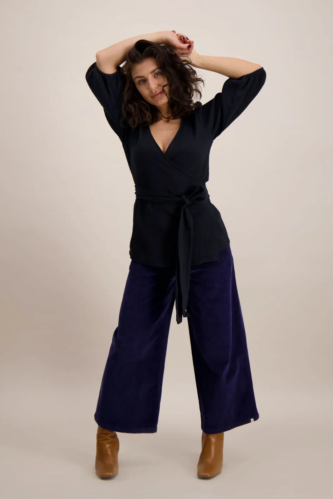 Wrap Blouse Black sold by Ivalo.com product image thumbnail 2