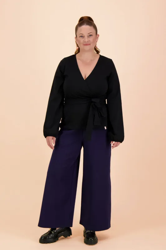 Soft Wrap Blouse Black sold by Ivalo.com