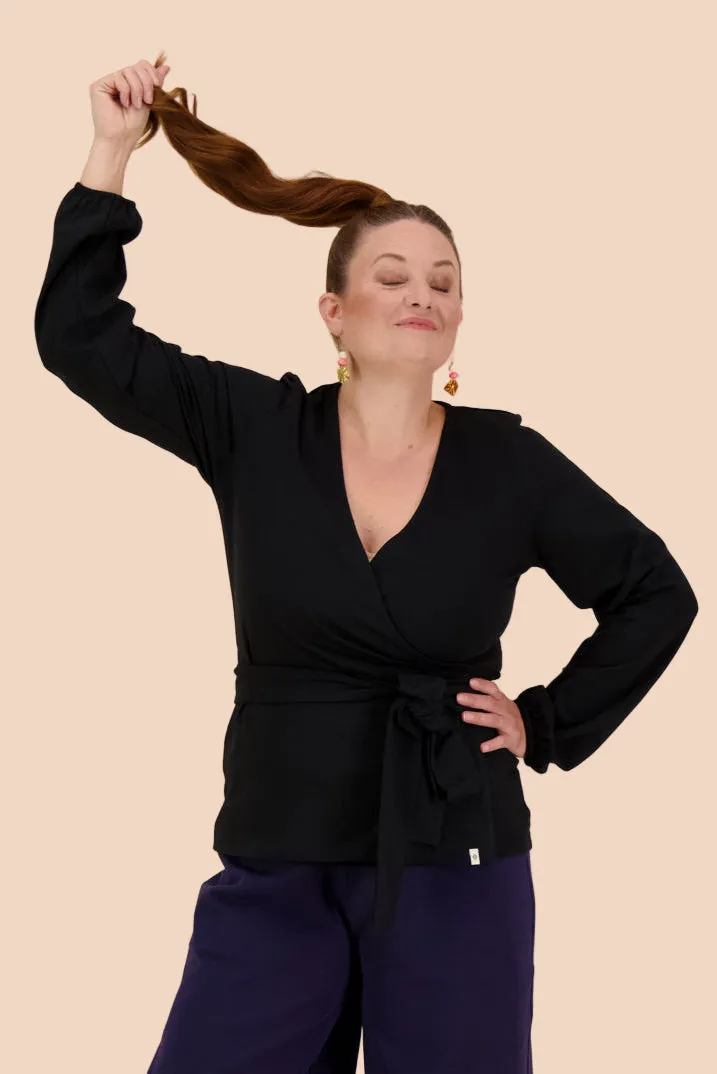 Soft Wrap Blouse Black sold by Ivalo.com product image thumbnail 4