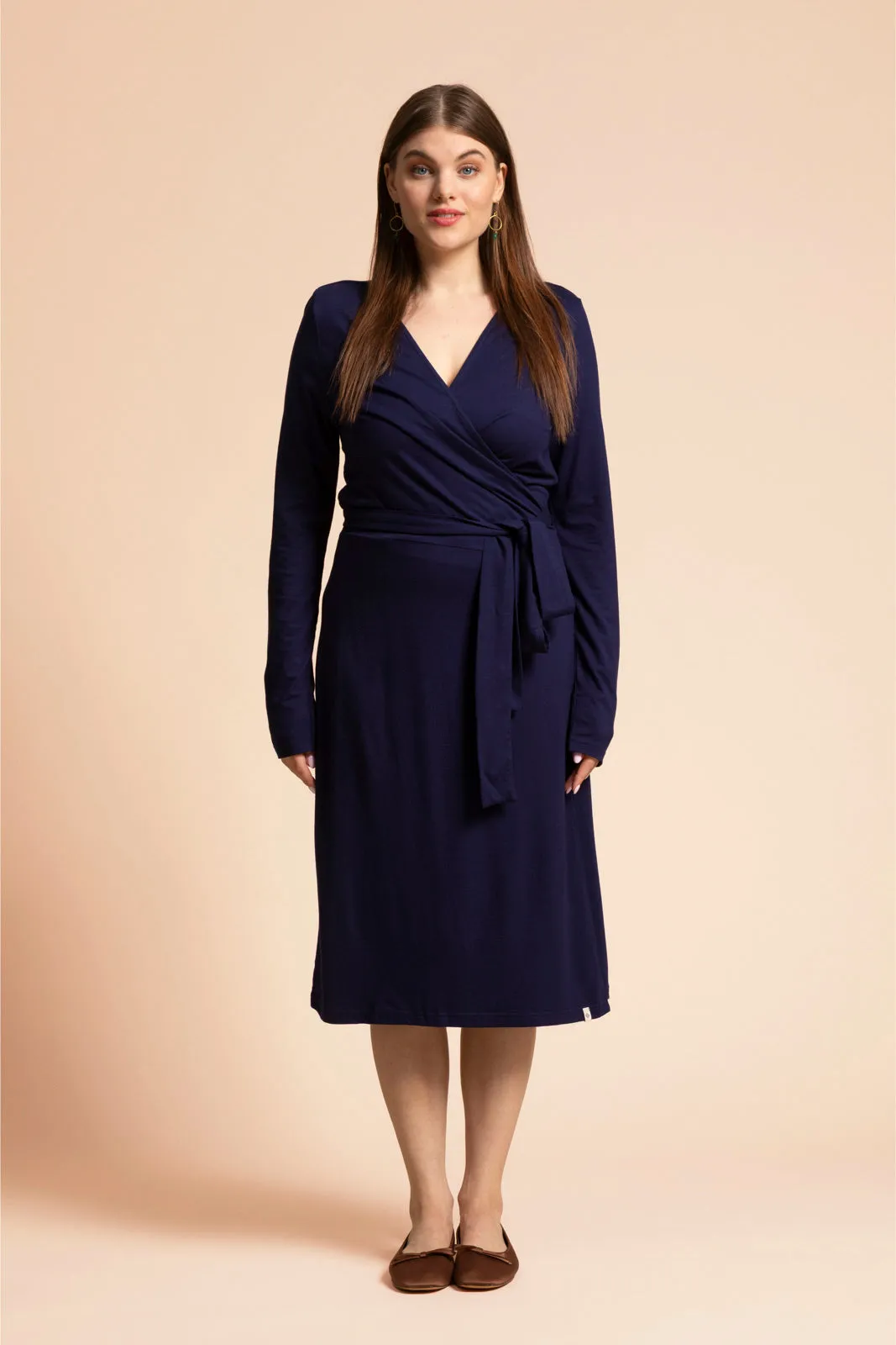 Soft Wrap Dress Dark Blue sold by Ivalo.com product image thumbnail 4