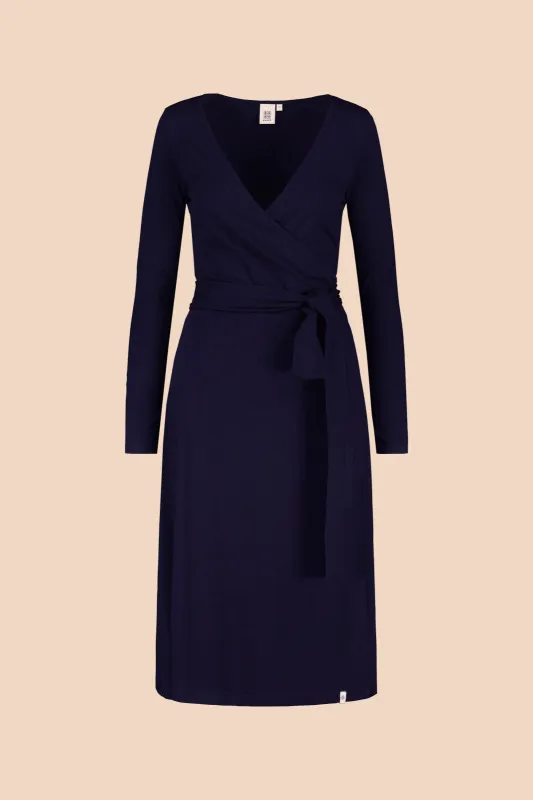 Soft Wrap Dress Dark Blue sold by Ivalo.com