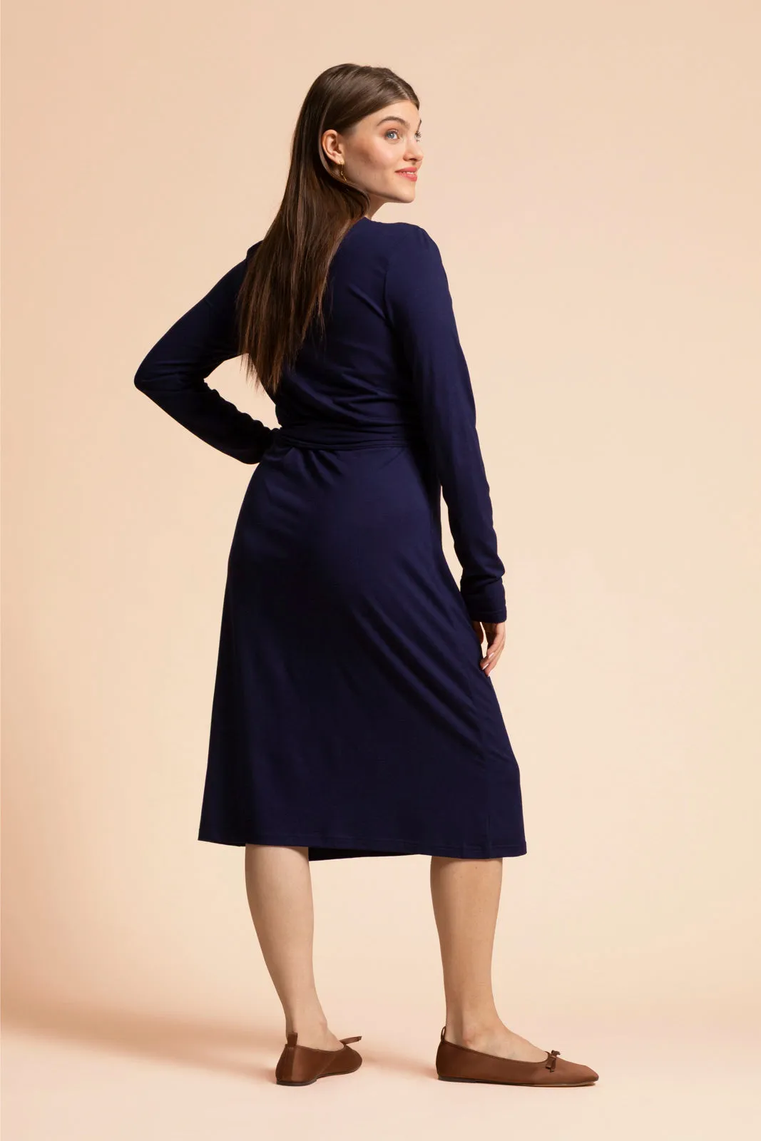 Soft Wrap Dress Dark Blue sold by Ivalo.com product image thumbnail 5