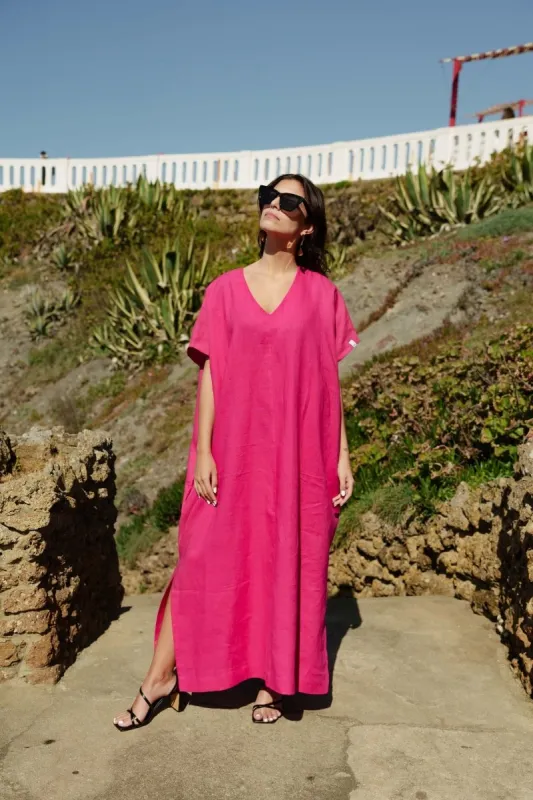 Naomi Dress Peacock Pink sold by Ivalo.com