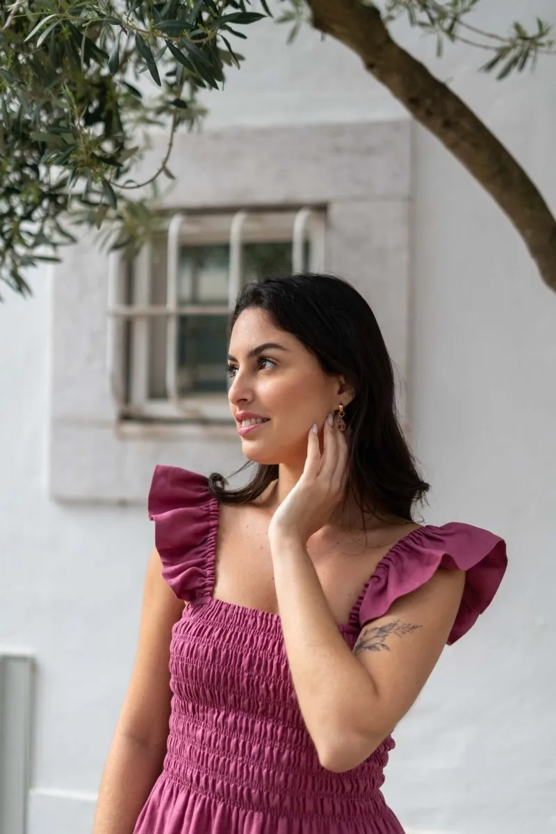 Ariela Linen Dress Mulberry sold by Ivalo.com product image thumbnail 5