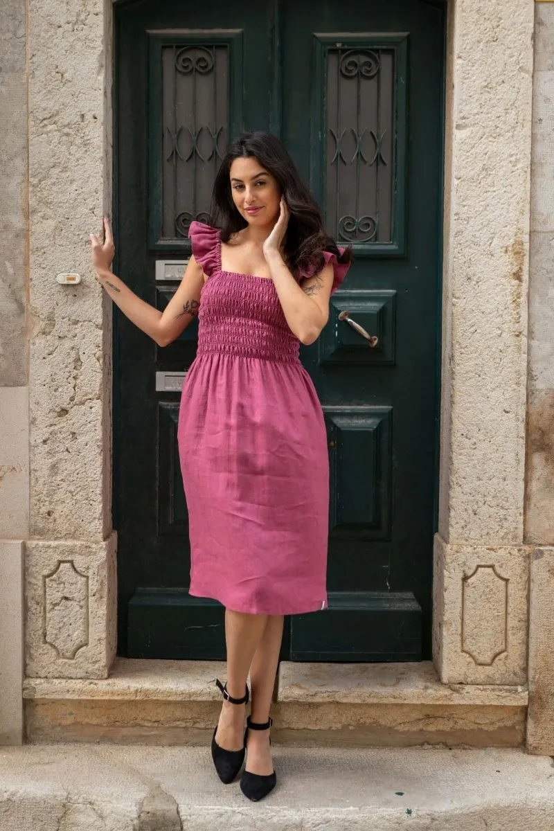 Ariela Linen Dress Mulberry sold by Ivalo.com product image thumbnail 3