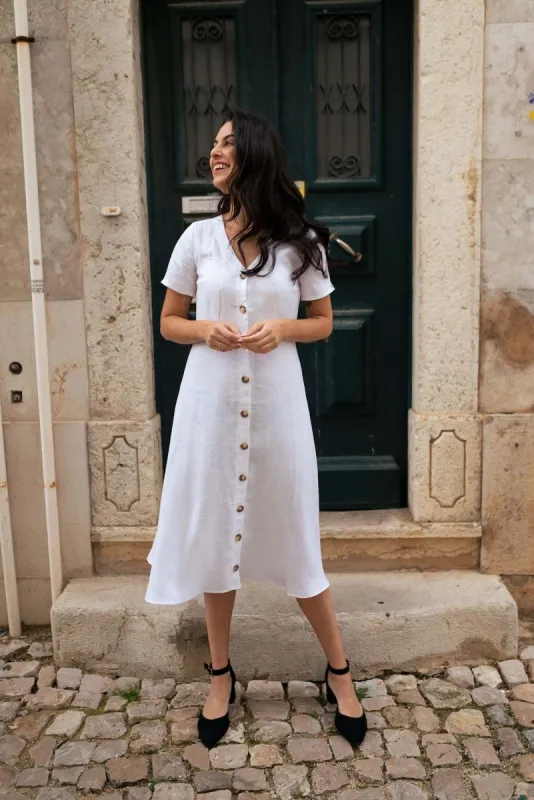 Penelope Dress Coconut Milk White sold by Ivalo.com