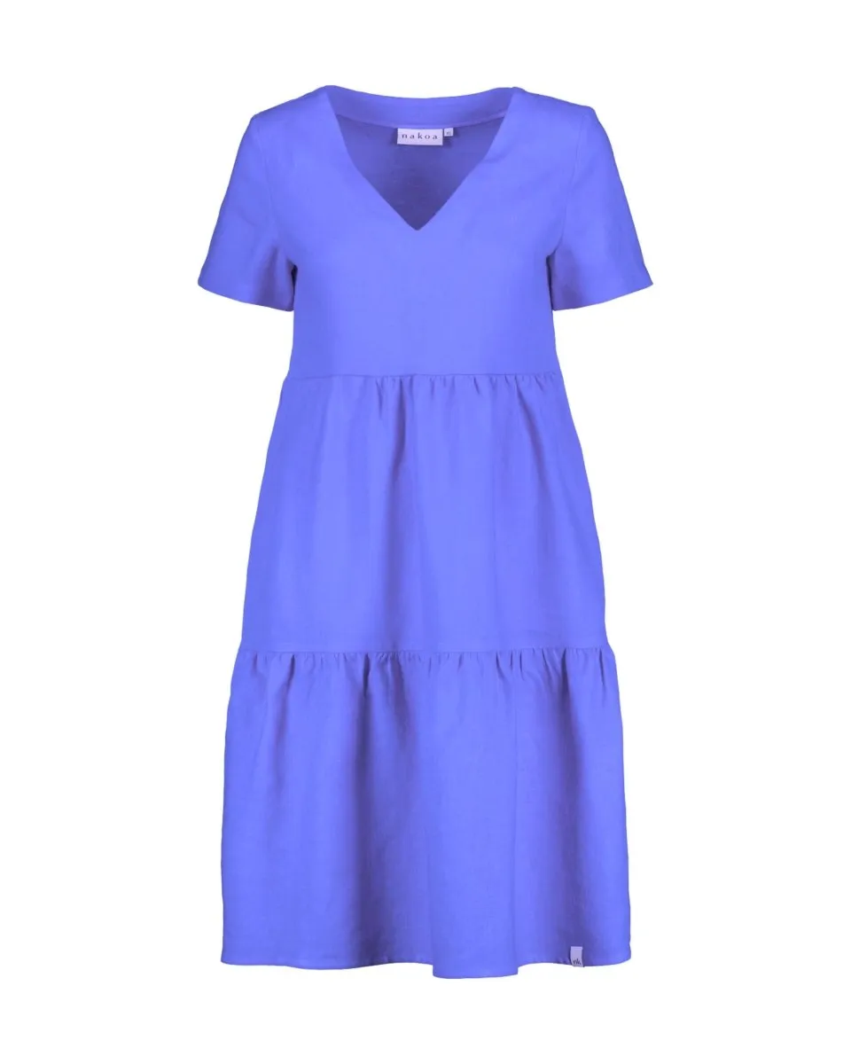 Linen Layered Dress Marina Blue sold by Ivalo.com product image thumbnail 2