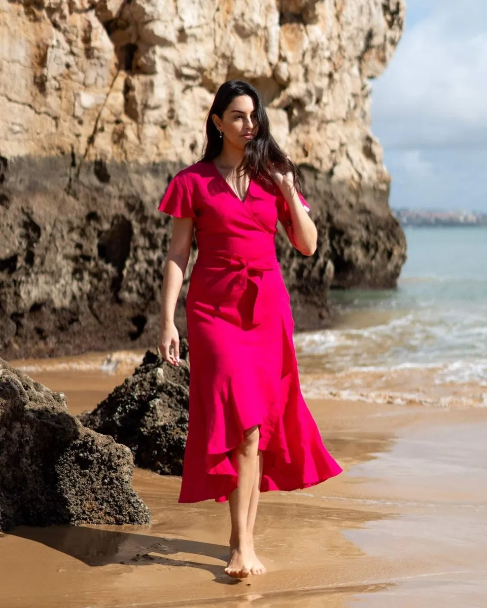 Annika Dress Peacock Pink sold by Ivalo.com