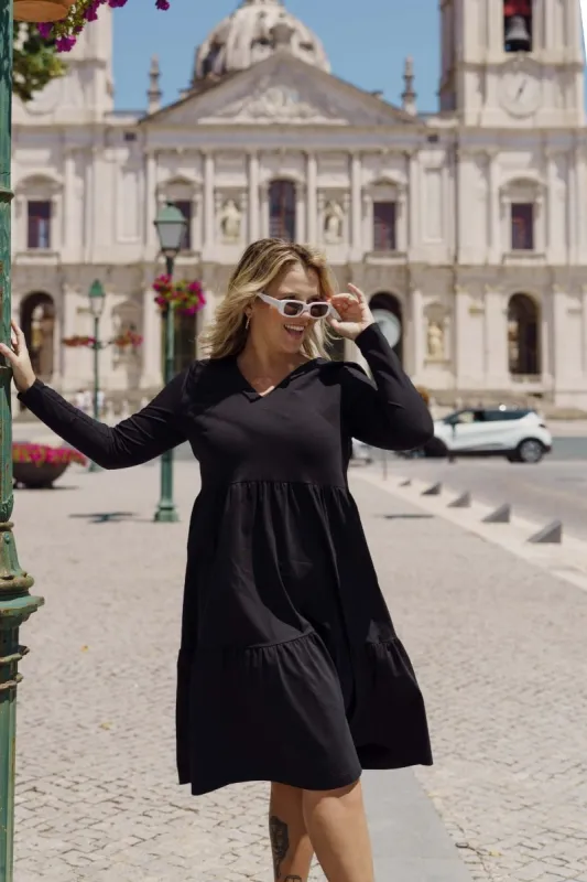 Amélie Layered Dress Black sold by Ivalo.com