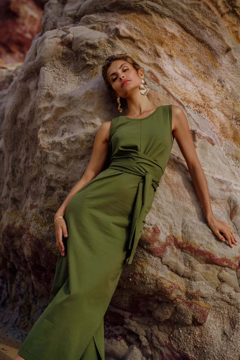Maya Dress Chive sold by Ivalo.com