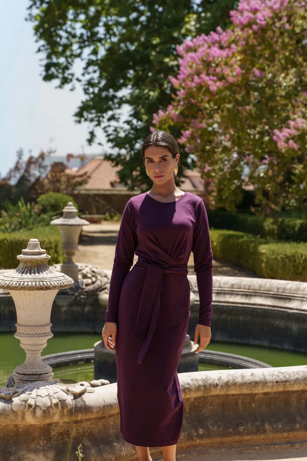 Zoey Dress Burgundy sold by Ivalo.com product image thumbnail 5