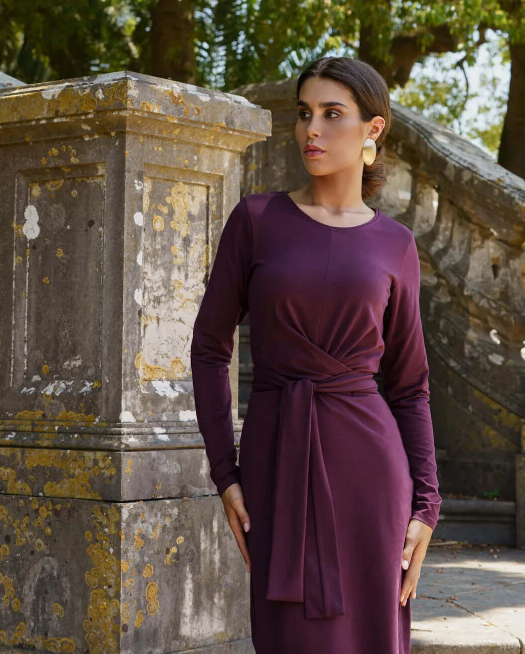 Zoey Dress Burgundy sold by Ivalo.com product image thumbnail 2