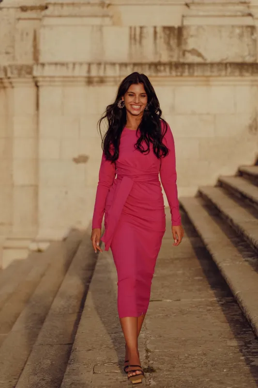 Zoey Dress Festival Fuchsia sold by Ivalo.com