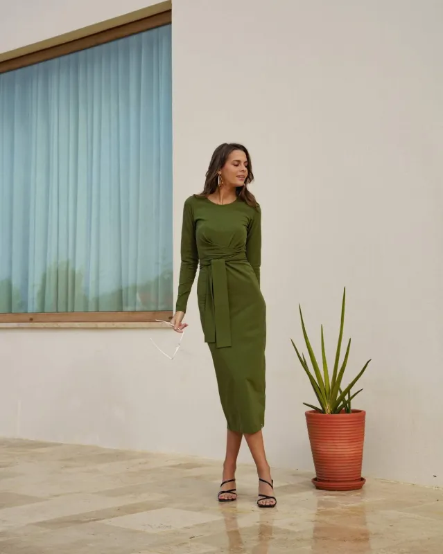 Zoey Dress Chive sold by Ivalo.com