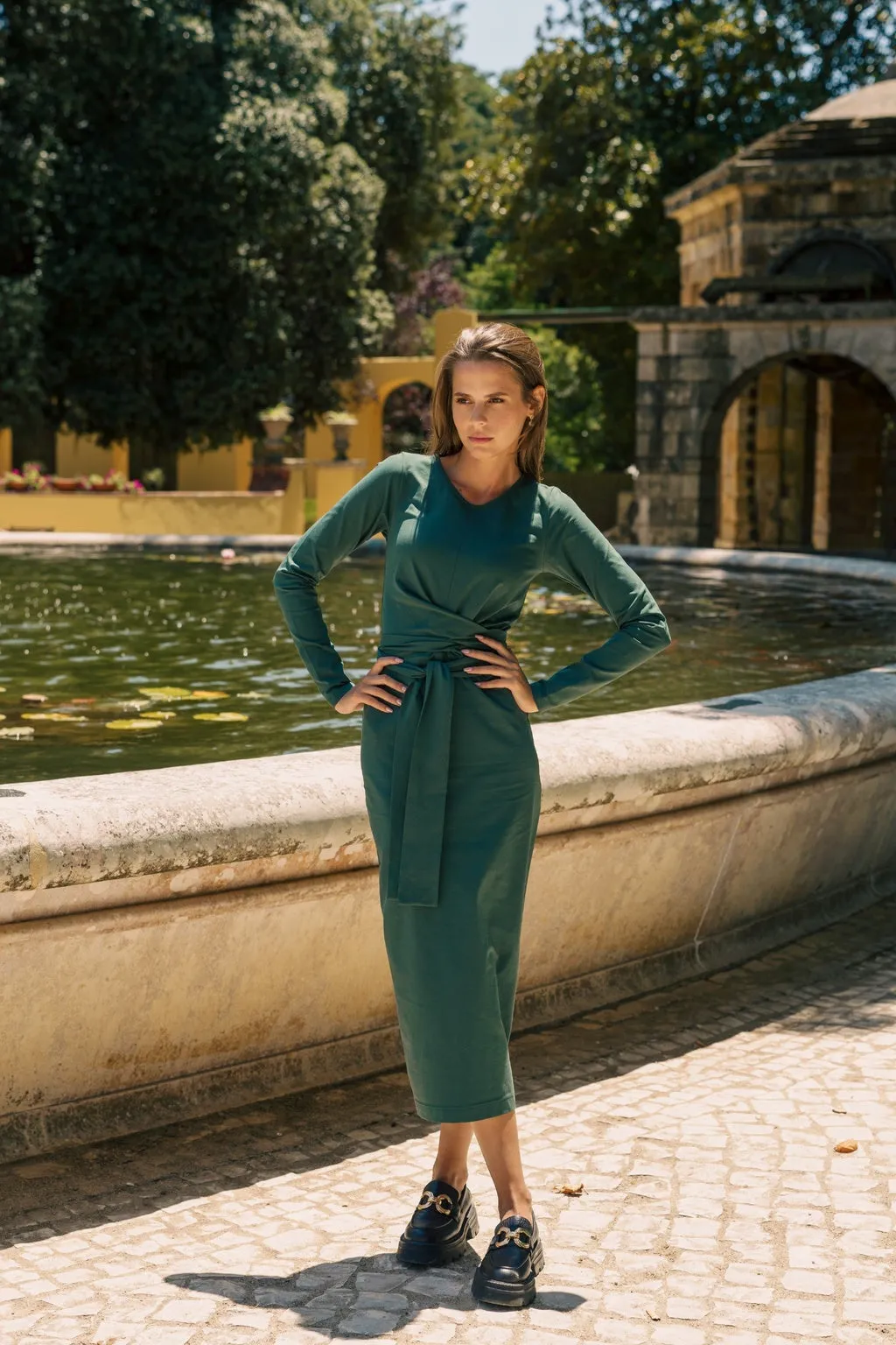 Zoey Dress Evergreen sold by Ivalo.com