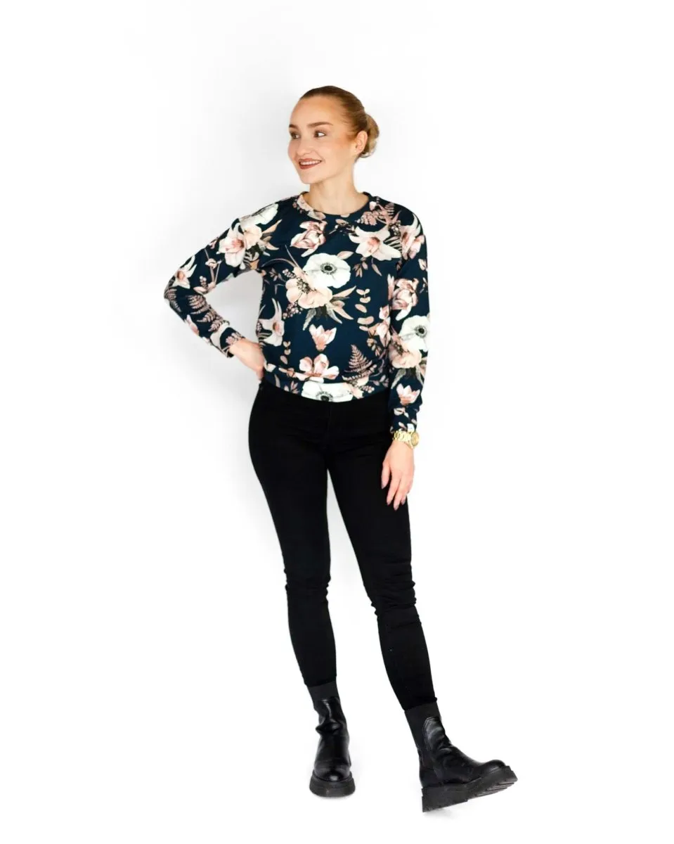 Casual Chic Print Shirt Midnight Lily Blue sold by Ivalo.com product image thumbnail 5