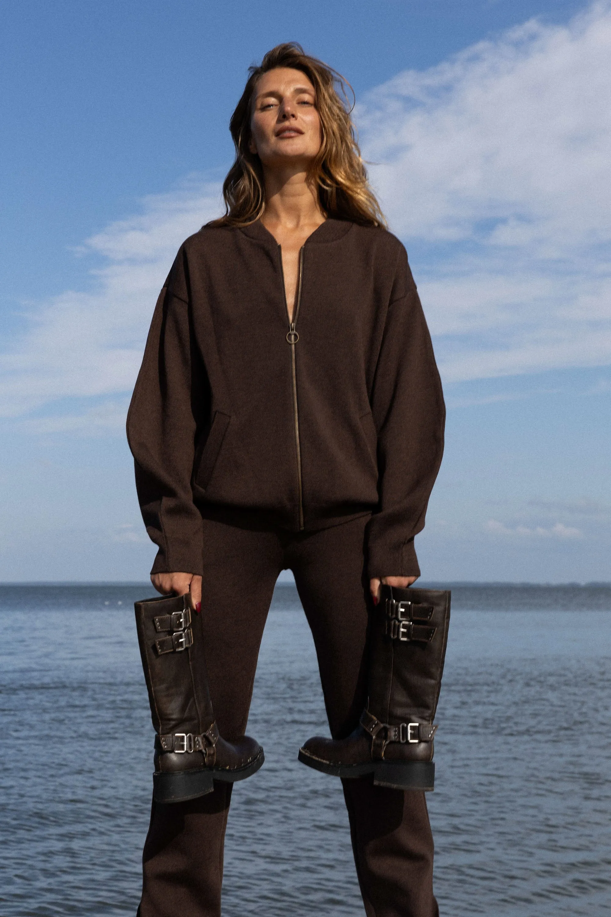 Onda Merino Bomber Jacket Chocolate sold by Ivalo.com product image thumbnail 4