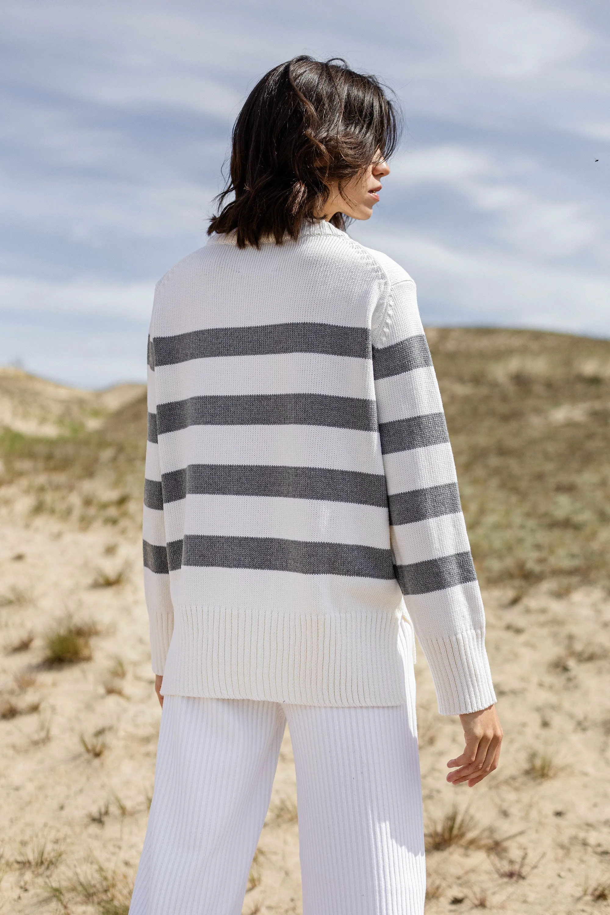 Marina Merino Jumper Grey Striped sold by Ivalo.com product image thumbnail 5