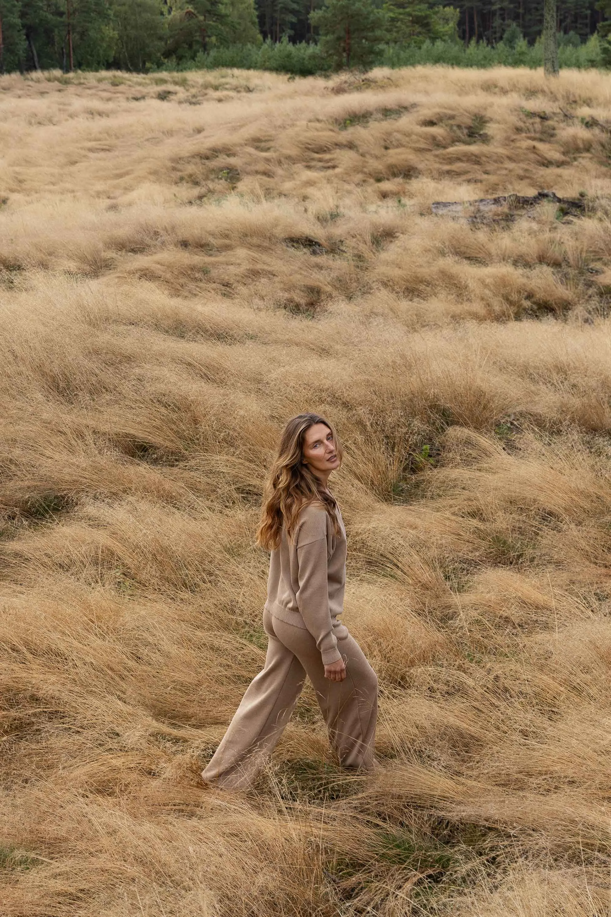 Bene Merino Wide Pants Beige sold by Ivalo.com product image thumbnail 4