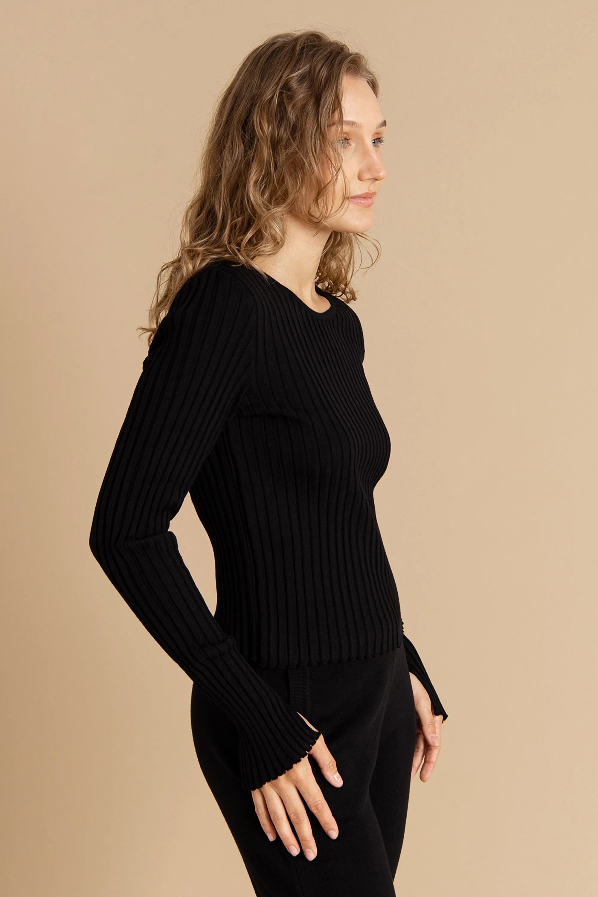 Brera Merino Long-Sleeve Top Black sold by Ivalo.com