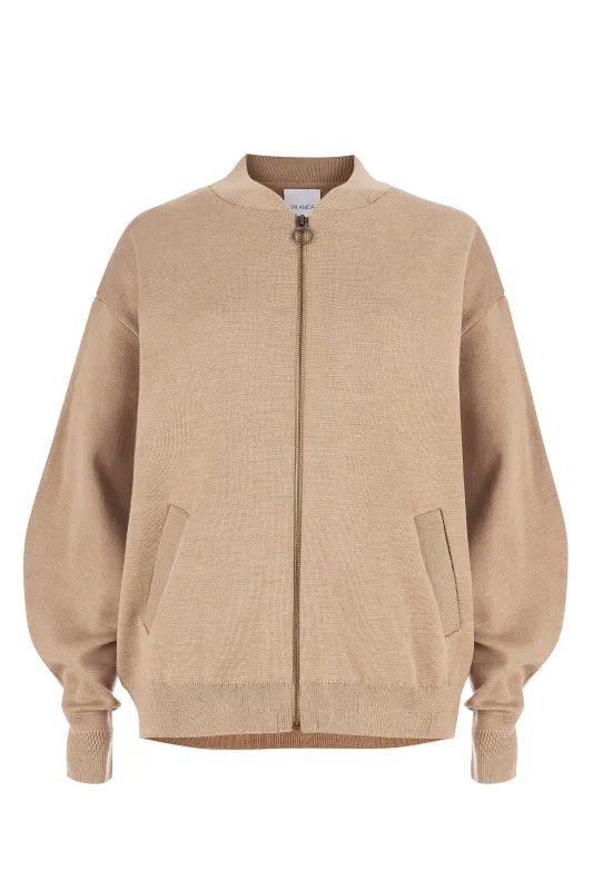 Onda Merino Bomber Jacket Beige sold by Ivalo.com