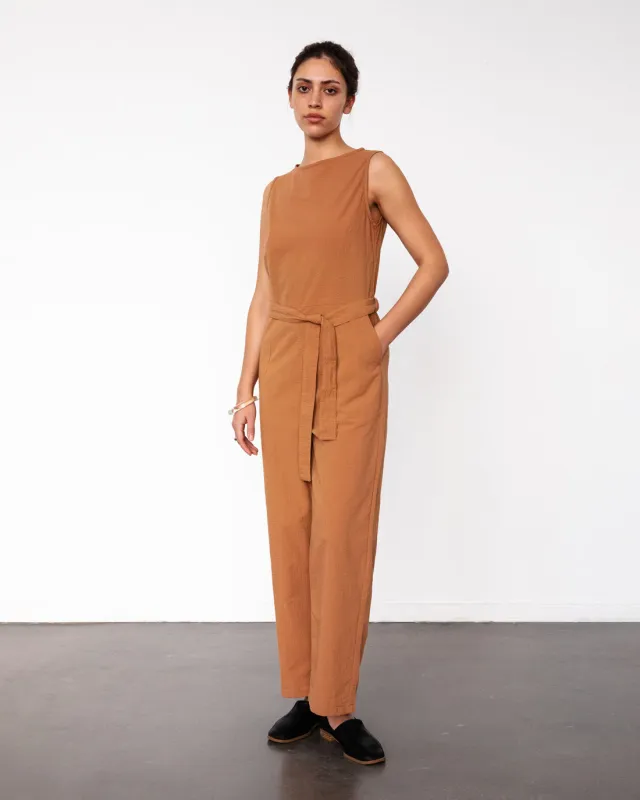 Jumpsuit Seersucker Caramel Brown sold by Ivalo.com