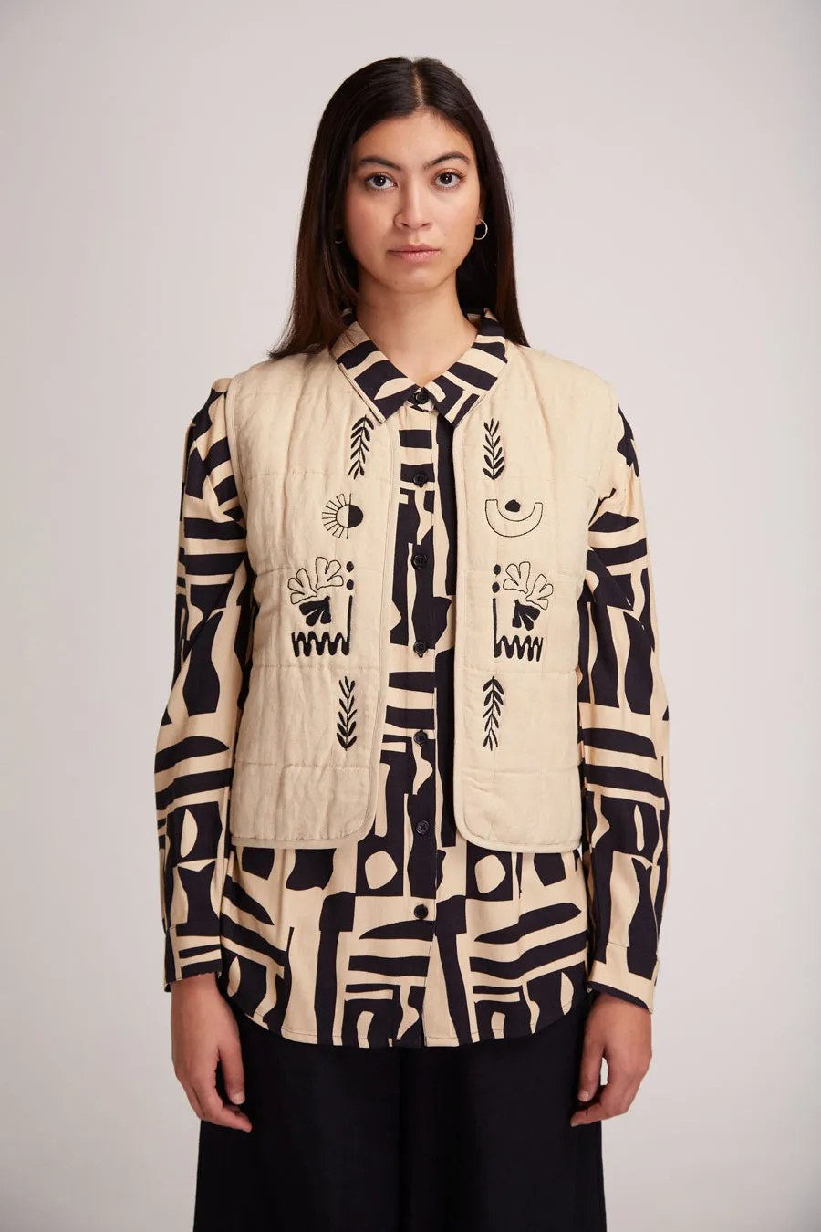 Aneto Padded Vest With Front Embroidery sold by Ivalo.com product image thumbnail 5