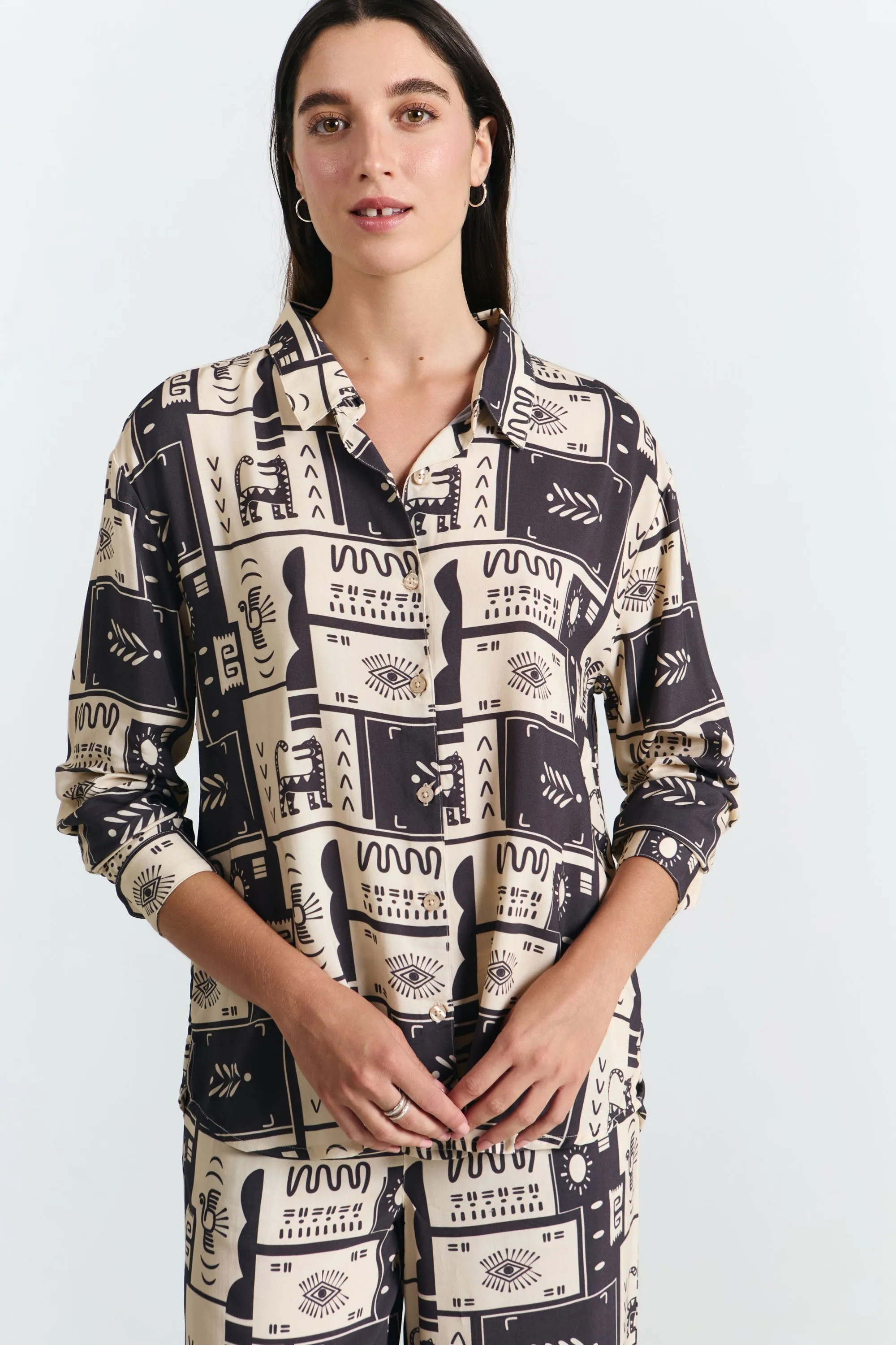 Iya Viscose Shirt Ethnic Print sold by Ivalo.com