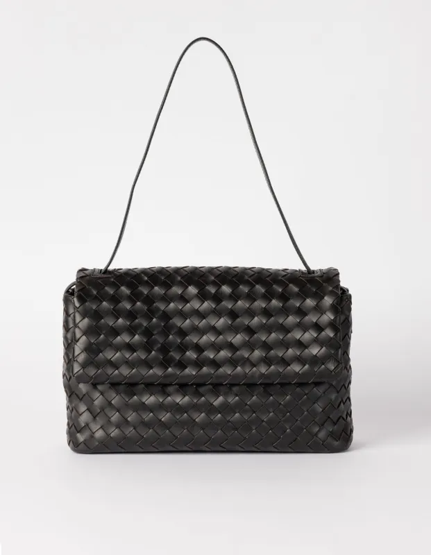 Kenzie Woven Bag Classic Leather Black sold by Ivalo.com