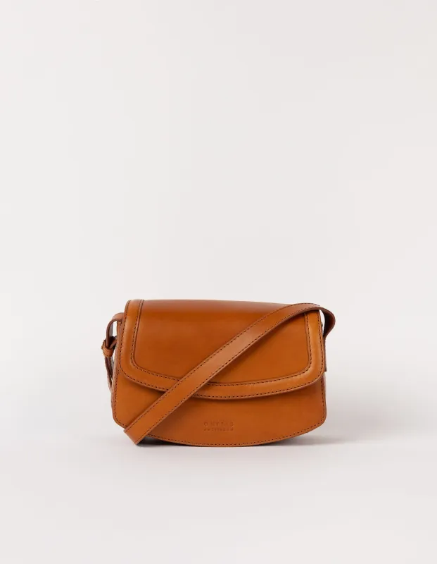 Kendalini Classic Leather Bag Cognac sold by Ivalo.com