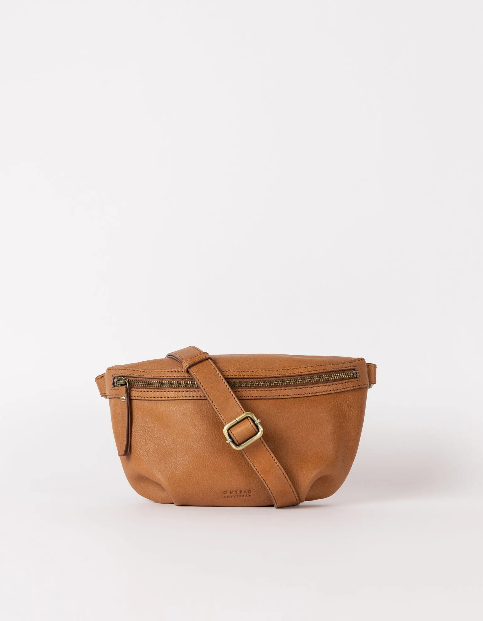 Milo Soft Grain Leather Bum Bag Oak Brown sold by Ivalo.com
