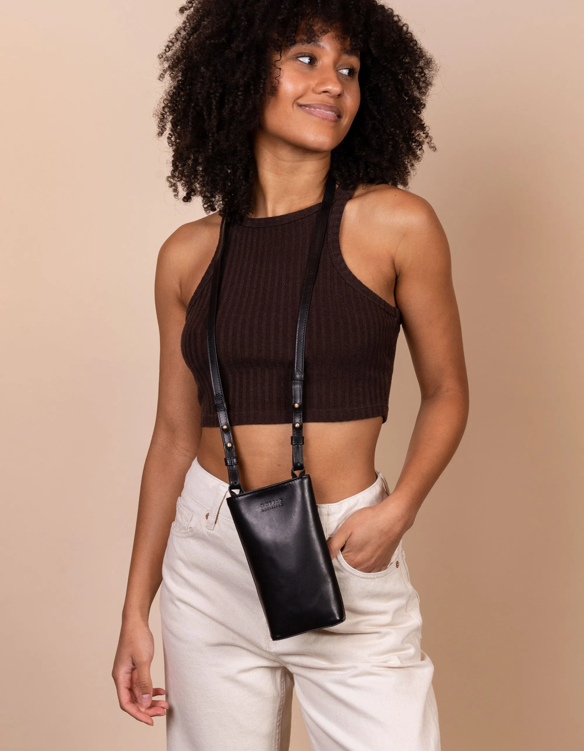 Charlie Phone Bag Classic Leather Black sold by Ivalo.com product image thumbnail 2