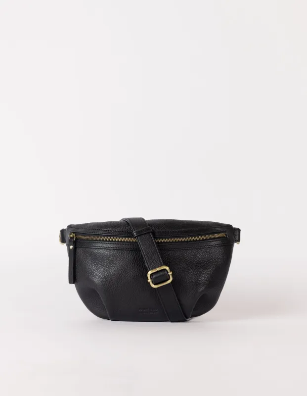 Milo Soft Grain Leather Bum Bag Black sold by Ivalo.com