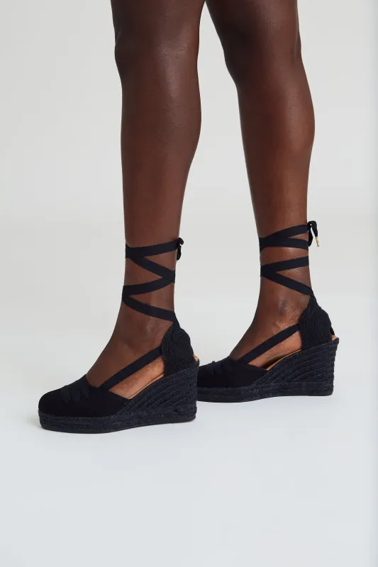 Total Black Vegan Wedges sold by Ivalo.com