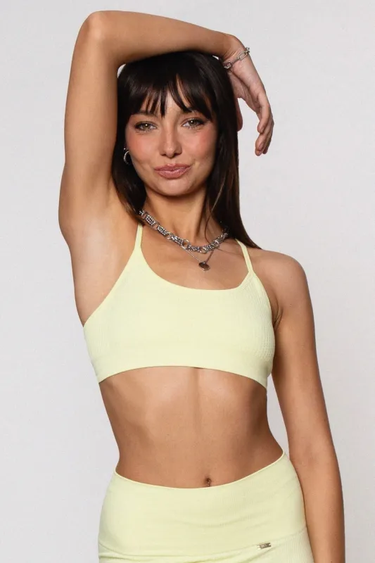 Wave Sports Bra Butter Yellow sold by Ivalo.com