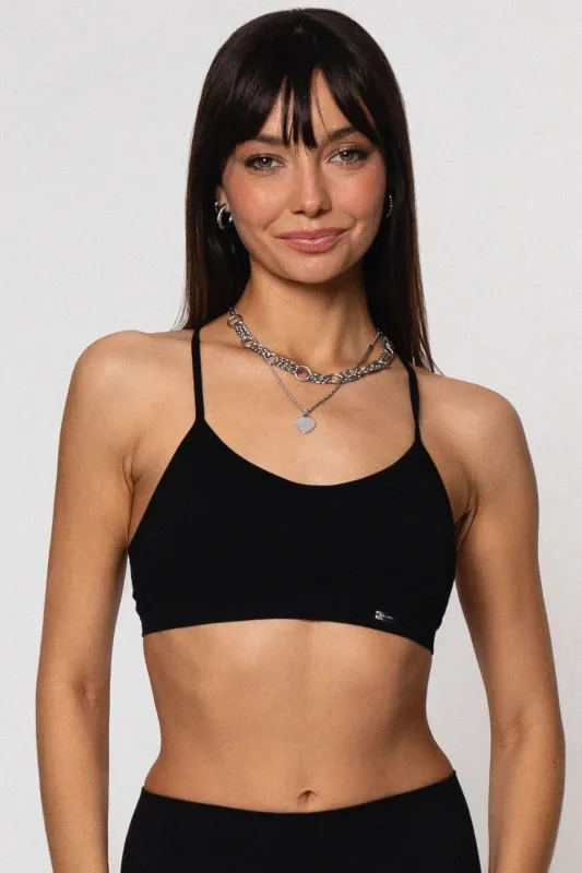Skin Sports Bra Black sold by Ivalo.com
