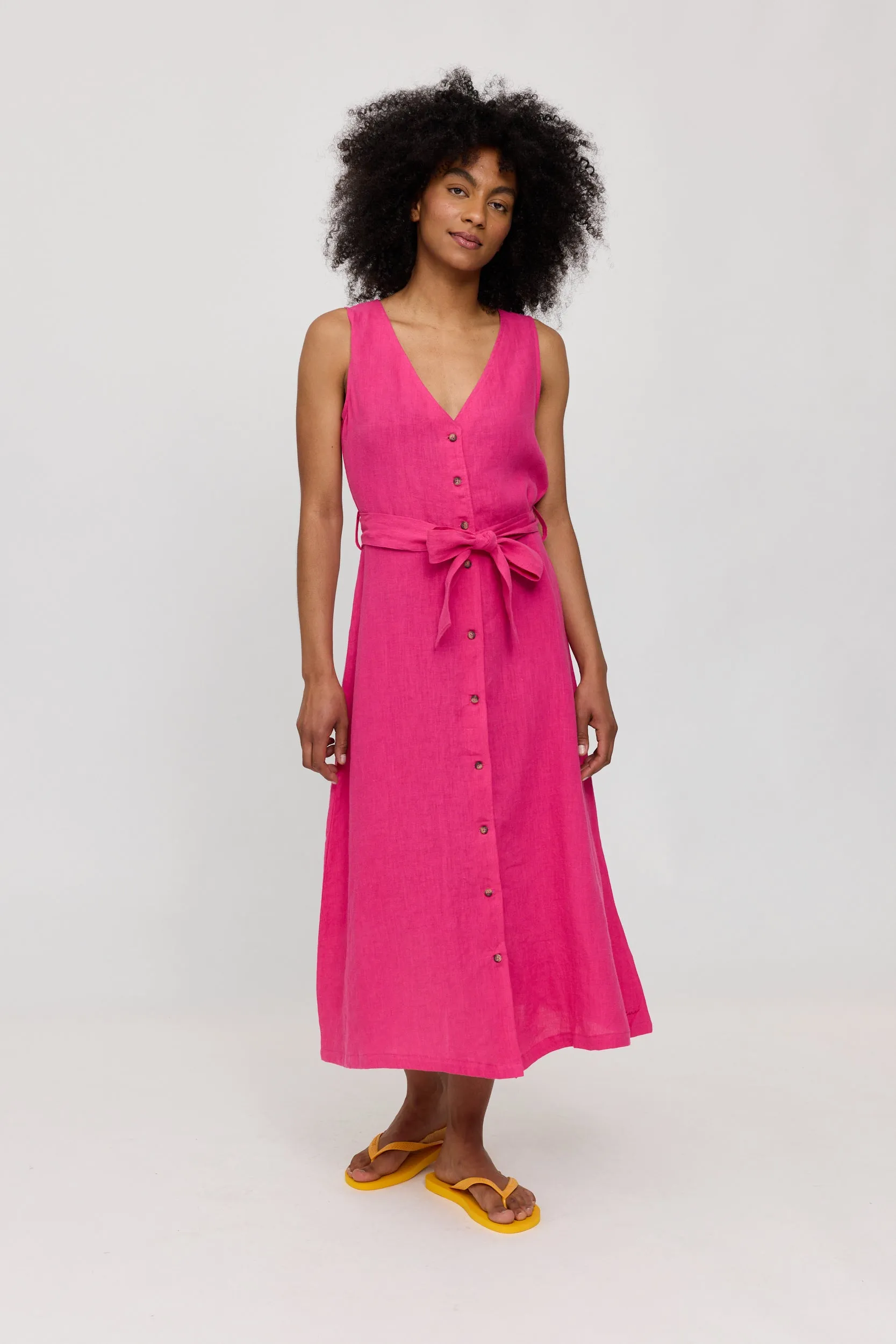 Sleeveless Linen Maxi Dress sold by Ivalo.com product image thumbnail 4