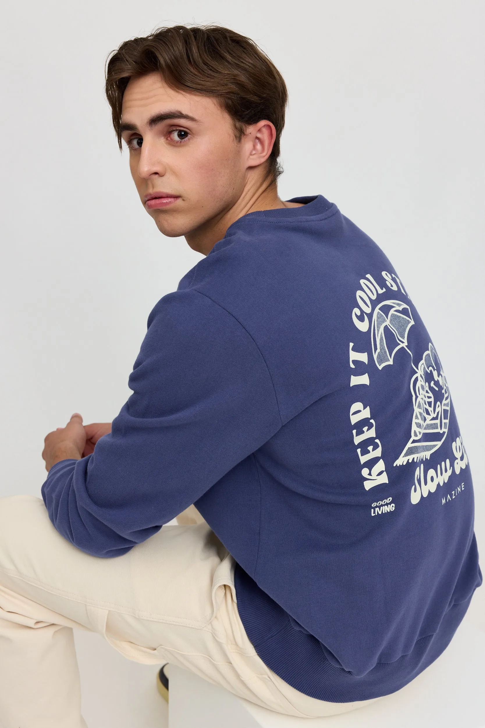 Men's Back Print Sweatshirt sold by Ivalo.com product image thumbnail 3