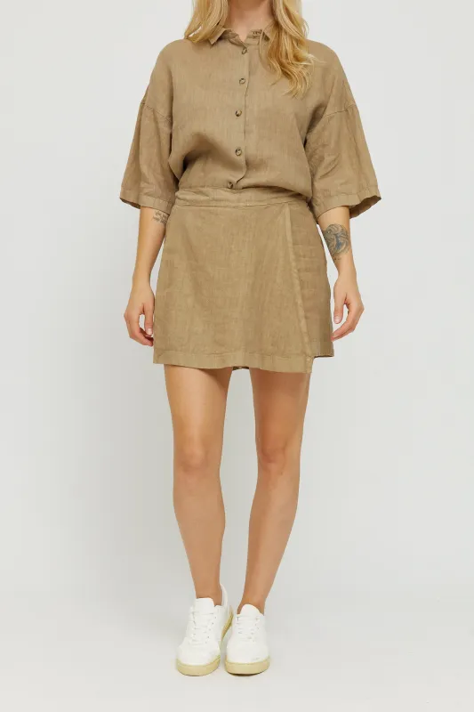 Ninette Linen Skort sold by Ivalo.com