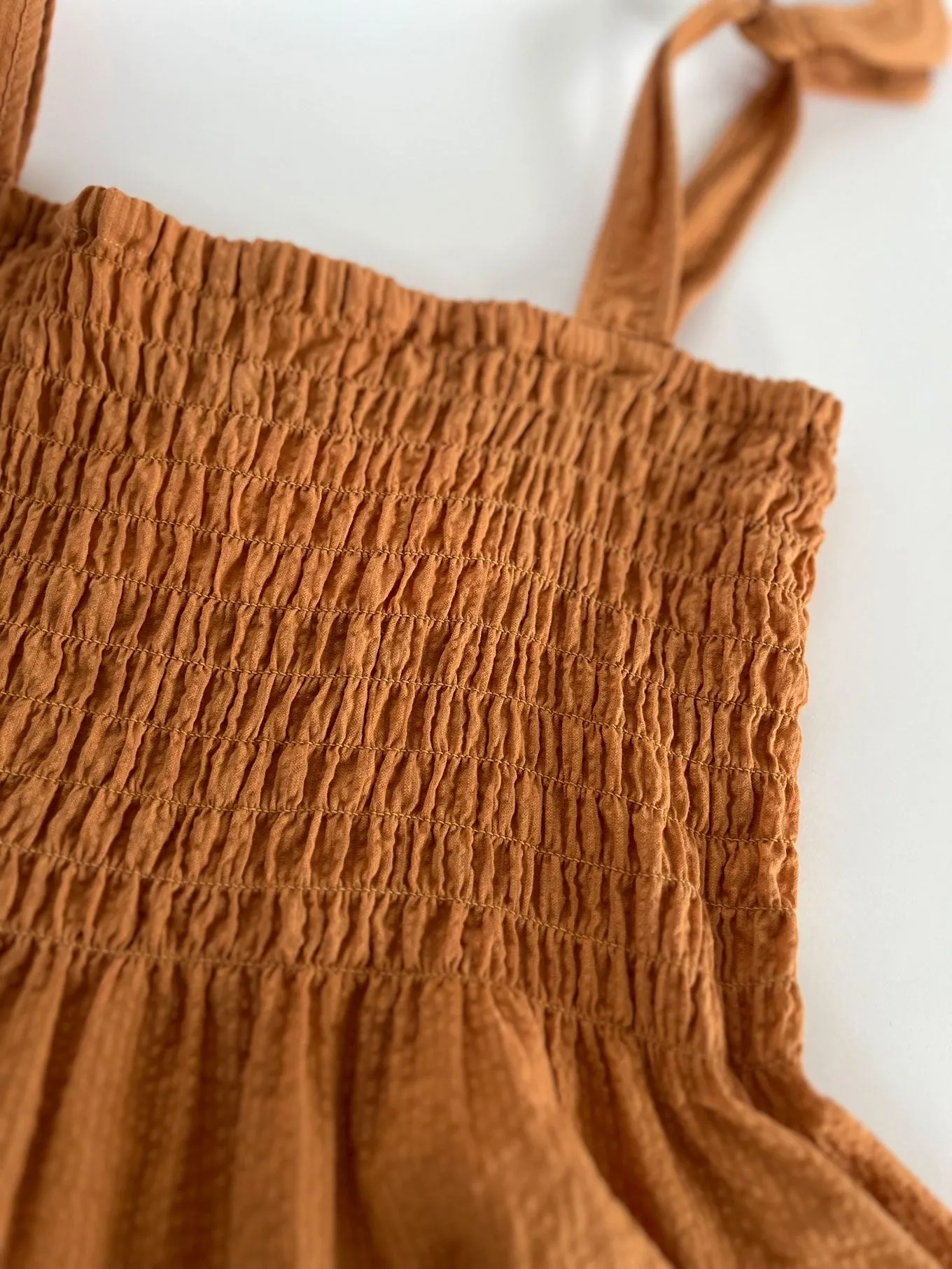 Gaia Organic Cotton Seersucker Top Orange sold by Ivalo.com product image thumbnail 4