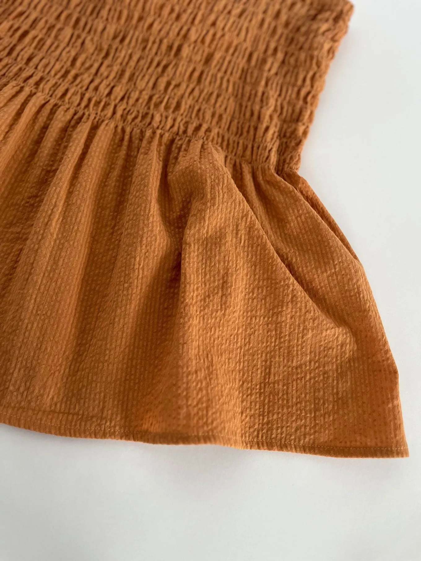 Gaia Organic Cotton Seersucker Top Orange sold by Ivalo.com product image thumbnail 5