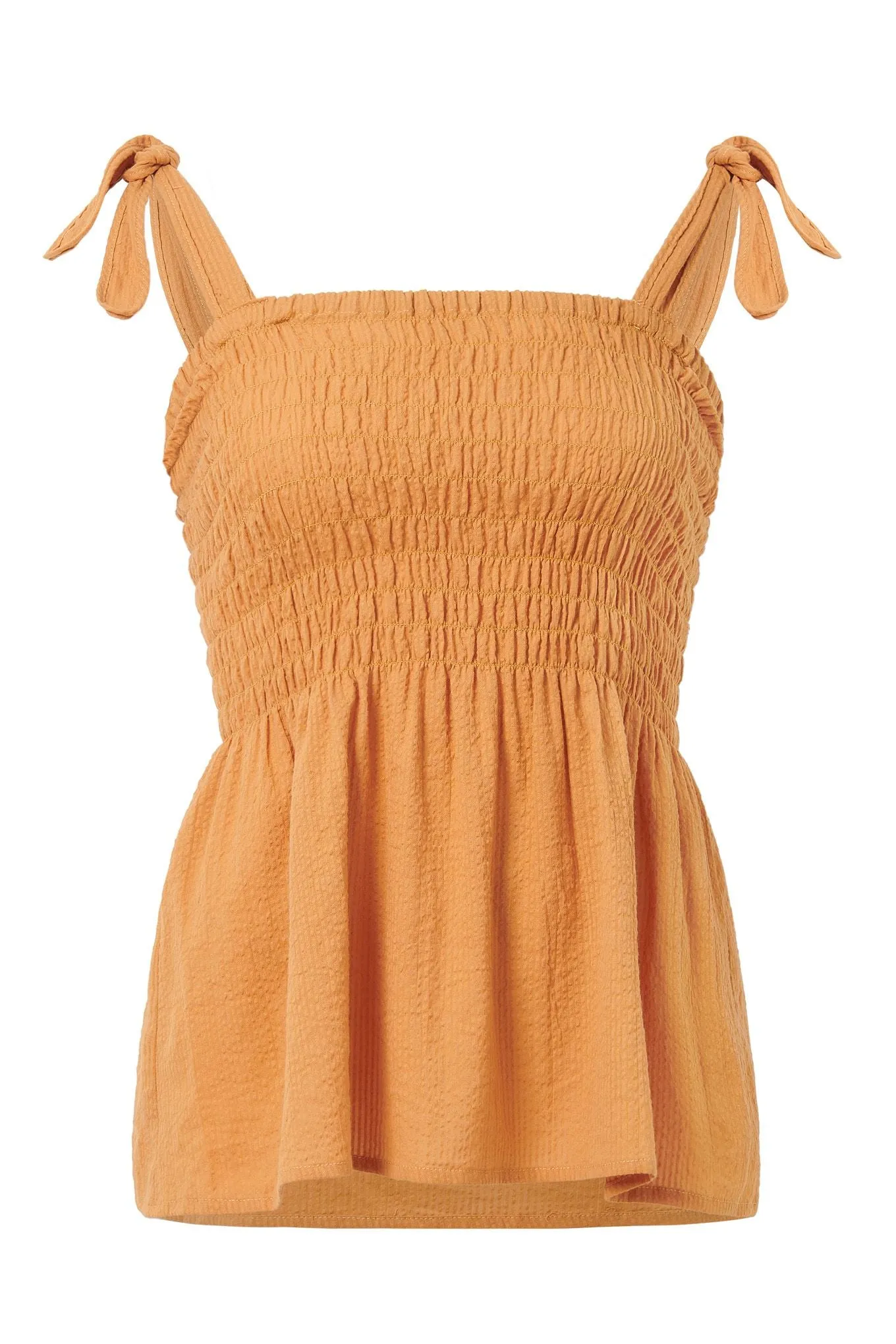 Gaia Organic Cotton Seersucker Top Orange sold by Ivalo.com product image thumbnail 2