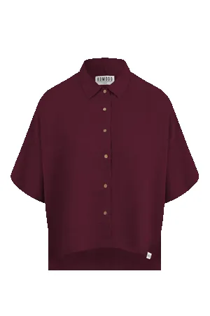 Kimono Linen Shirt Berry Red sold by Ivalo.com product image thumbnail 2