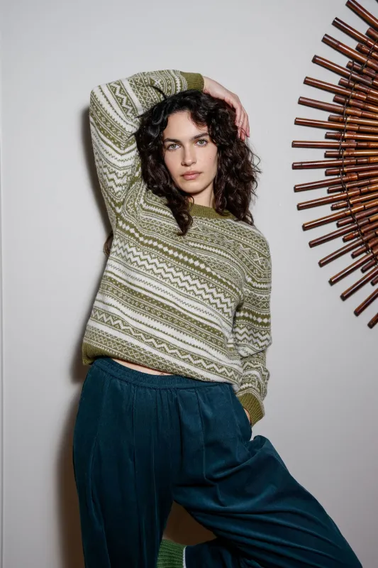 Tinsel Wool Jumper Green sold by Ivalo.com