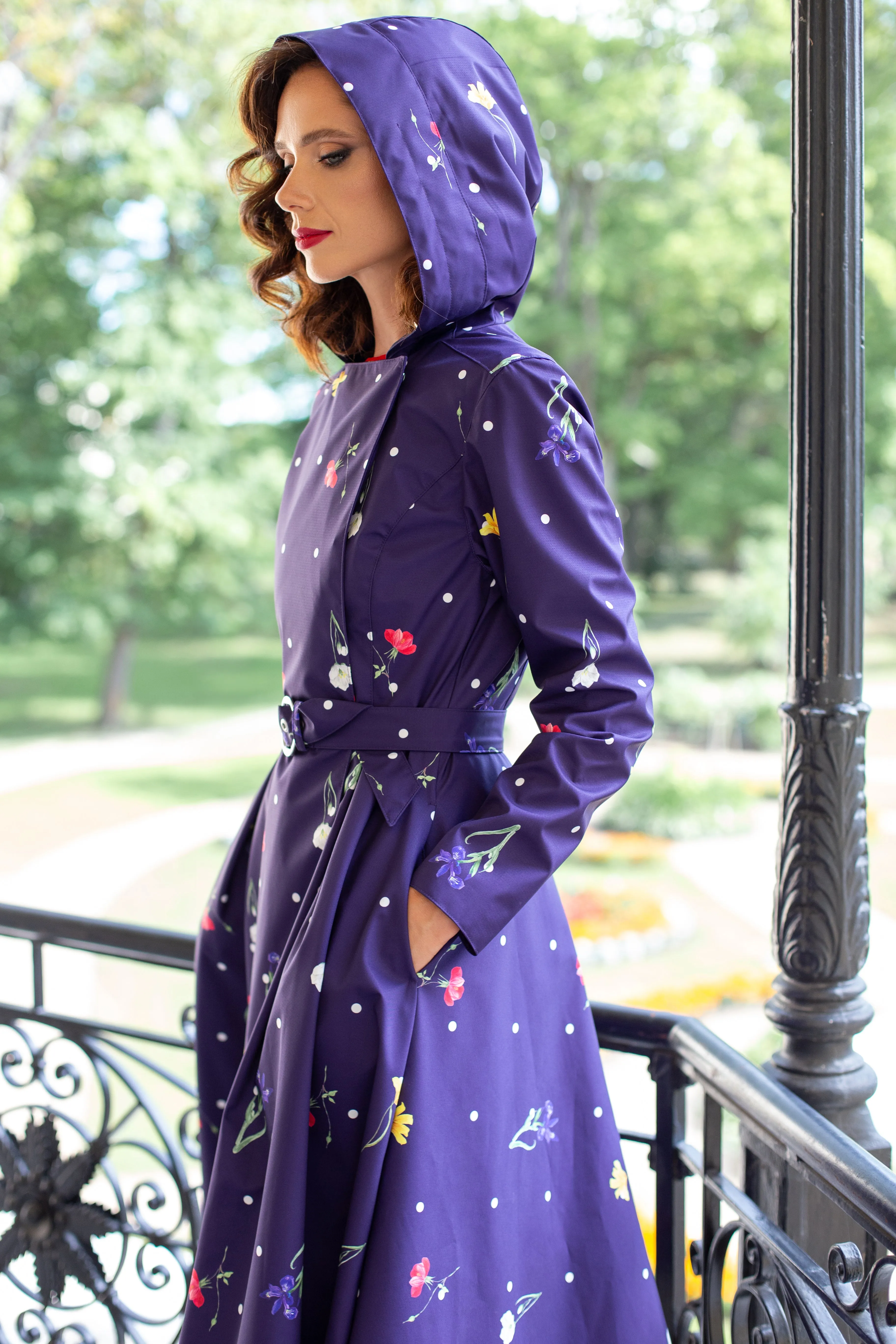 Double Breasted Trench Coat Violet Bloom sold by Ivalo.com product image thumbnail 2